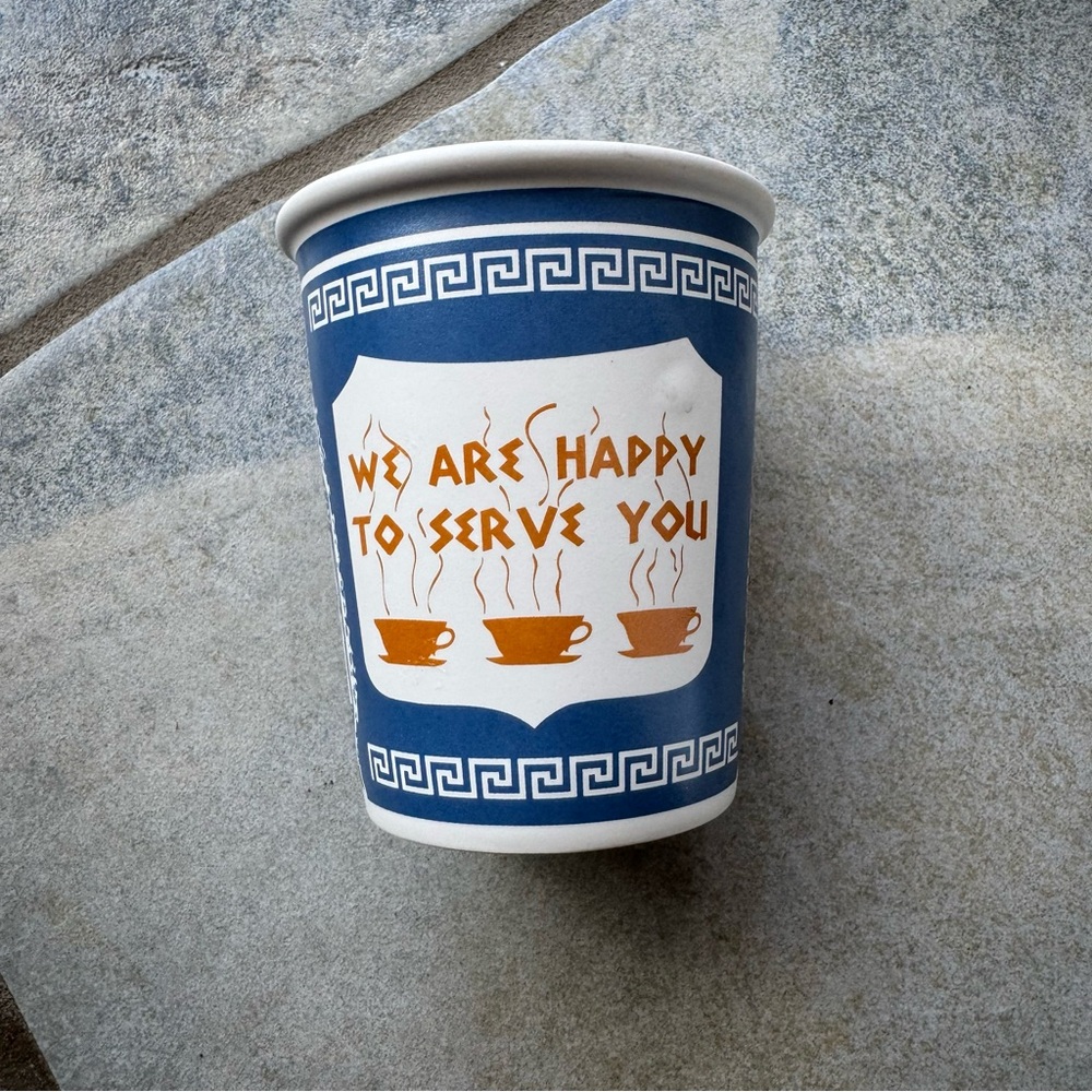 Ceramic Y2K NYC Diner We Are Happy to Serve You Cup Mug SATC Iconic